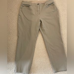 Chicos So Slimming khaki capris size 2